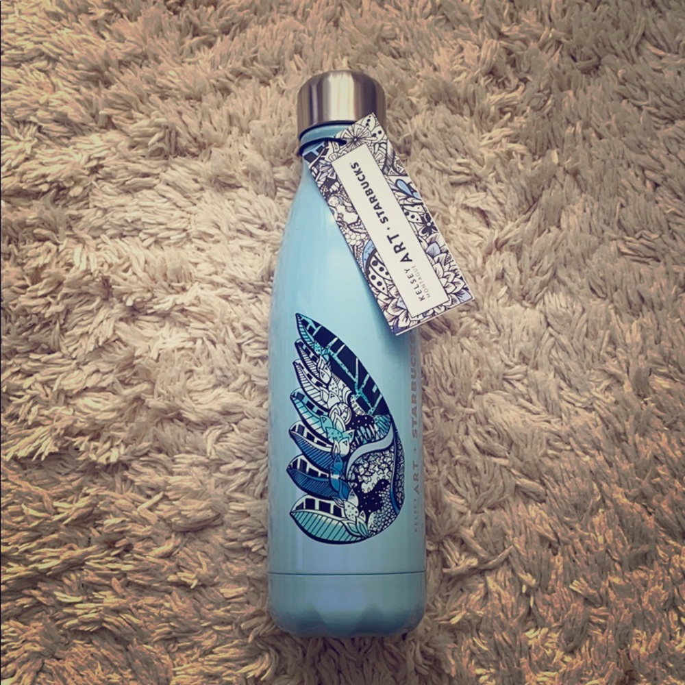 S’well 17oz Bottle - Kelsey Montague Blue Wings